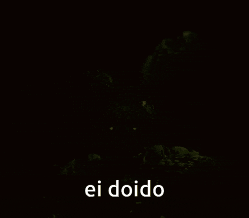 a picture of a bunny with the words ei doido written on it