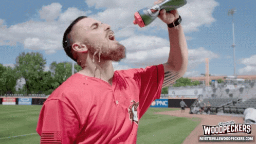 Gatorade Drinking GIF - Gatorade Drinking Baseball GIFs