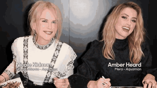 Amber Heard Nicole Kidman GIF - Amber Heard Nicole Kidman Mera GIFs