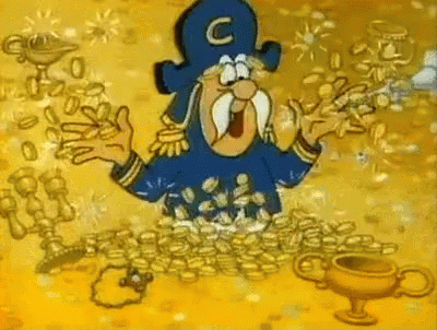 Captain Crunch Payday GIF - Captain Crunch Payday Gold GIFs