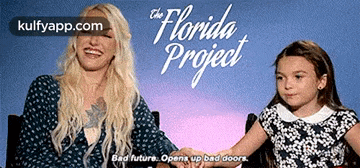 a poster for the florida project shows a woman and a little girl