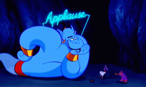 Genie Aladdin GIF - Genie Aladdin Applause GIFs