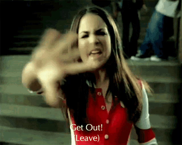 Get Out Leave GIF