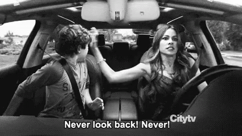 Never Look Back! GIF - Modern Family Sofia Vergara Never Look Back GIFs