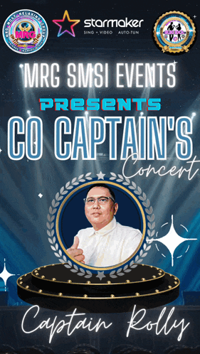 a poster for a concert called co captain 's concert