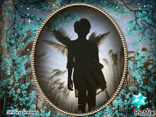 a picture of a woman with wings by shirley greeves