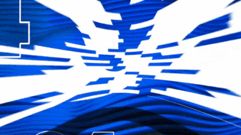 a blue and white background with a few white lines in the middle