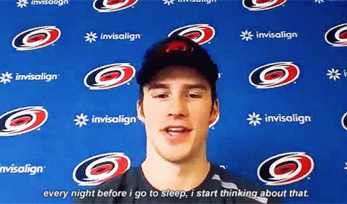 Andrei Svechnikov Every Night Before I Go To Sleep GIF - Andrei Svechnikov Every Night Before I Go To Sleep I Start Thinking About It GIFs