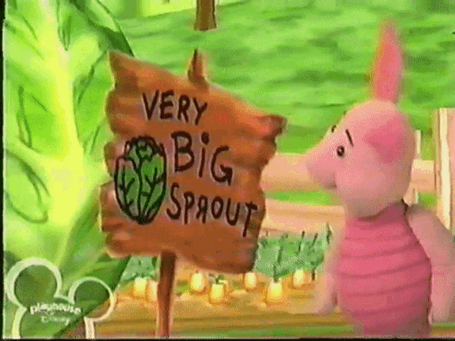 The Book Of Pooh Piglet GIF - The Book Of Pooh Piglet Very Big Sprout GIFs