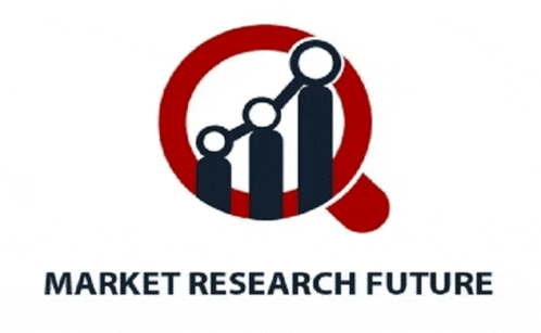 a logo that says market research future with a magnifying glass
