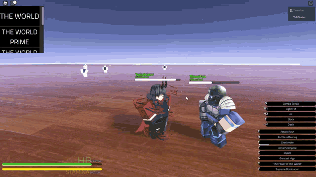 a screenshot of a video game with the words " the world " on the top