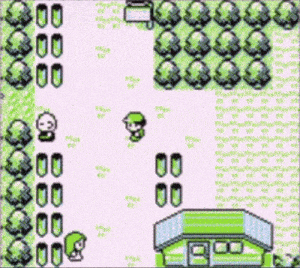 a screenshot of a video game shows a house and trees