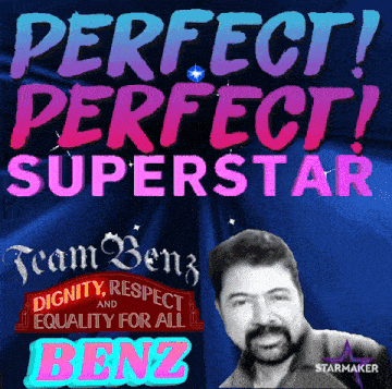 a poster that says perfect perfect superstar