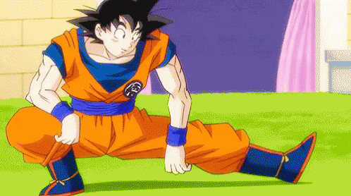 Goku Calienta Antes De La Pelea GIF - Goku Bola De Dragon Dragon Ball GIFs