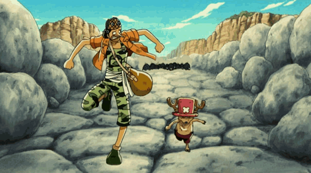 a cartoon of a man and a cartoon character with antlers on their hats