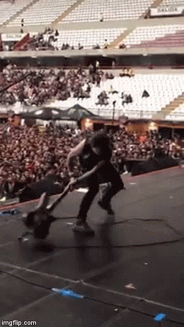 Freaking Out Destroying Guitar GIF - Freaking Out Destroying Guitar Concert GIFs