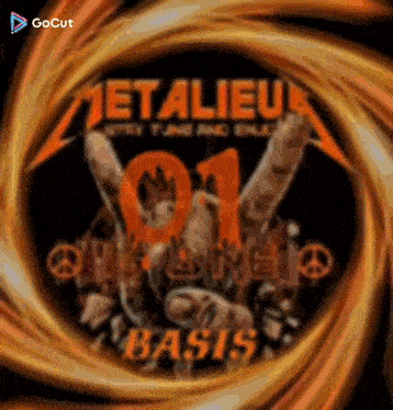 metallica 's 01 album cover has a swirl around it