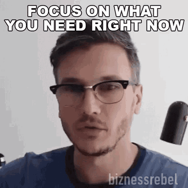 Focus On What You Need Right Now Michal Koziol GIF - Focus On What You Need Right Now Michal Koziol Biznessrebel GIFs