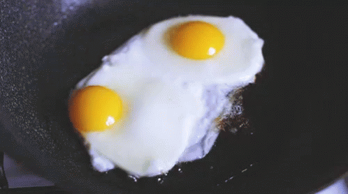 Eggs On The Frying Pan GIF - Breakfast Eggs Frying GIFs