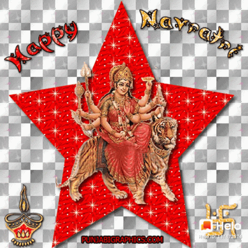 Happy Navratri नवरात्रिकीशुभकामनाएं GIF - Happy Navratri नवरात्रिकीशुभकामनाएं दुर्गामाता GIFs