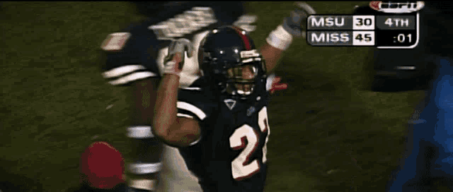 a football game between msu and miss