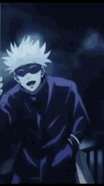 a cartoon character is wearing a purple jacket that says " nobody cares "