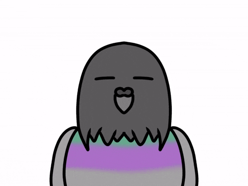 a cartoon drawing of a bird sleeping with the letter n coming out of it 's mouth