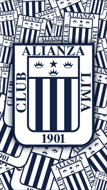 a logo for alianza lima is surrounded by many other logos