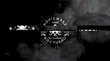 a black and white image of a octopus and the words noviembre