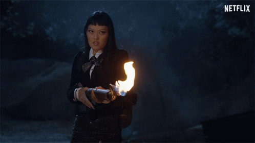 Flame Thrower Hana Mae Lee GIF - Flame Thrower Hana Mae Lee Sonya GIFs