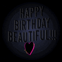 a neon sign that reads happy birthday beautiful