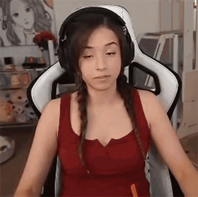 Trying Not To Laugh Imane Anys GIF - Trying Not To Laugh Imane Anys Pokimane GIFs