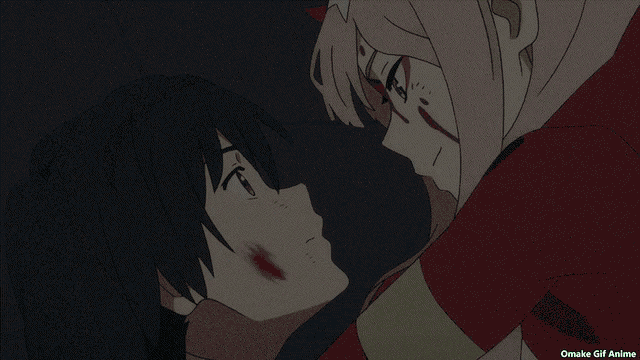 omake gif anime shows a green light coming out of a circle