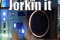 a picture of a camera with the words " jorkin it " written on it