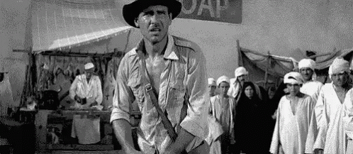 Harambe GIF - Indiana Jones Shot Harrison Ford GIFs