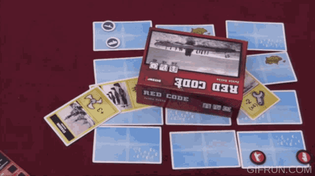 a board game called red code is being played