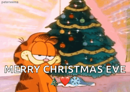Garfield Christmastree GIF