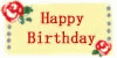 a happy birthday sign with roses and hearts
