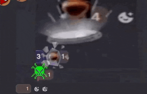 a screenshot of a video game with a monkey 's face coming out of it .