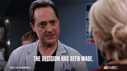 The Decision Has Been Made Dr Sam Abrams GIF - The Decision Has Been Made Dr Sam Abrams Chicago Med GIFs
