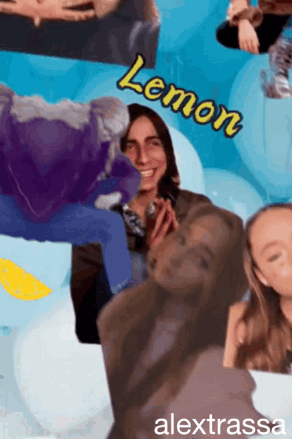 a collage of photos with the words lemon alextrassa at the bottom