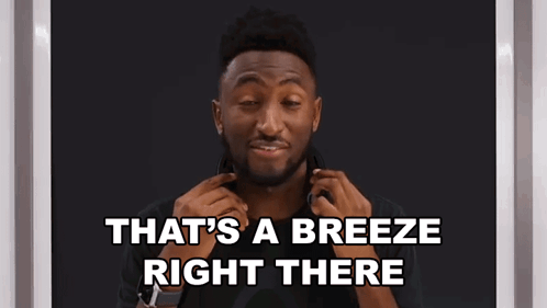 Thats A Breeze Right There Marques Brownlee GIF - Thats A Breeze Right There Marques Brownlee Mkbhd GIFs