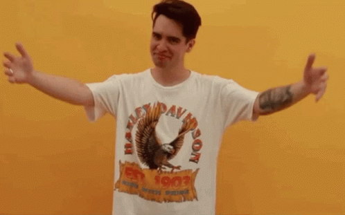 Brendon Urie Panic At The Disco GIF - Brendon Urie Panic At The Disco Hug Myself GIFs