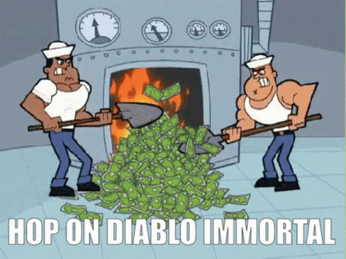 Diablo Immortal Hop On GIF - Diablo Immortal Hop On Money GIFs