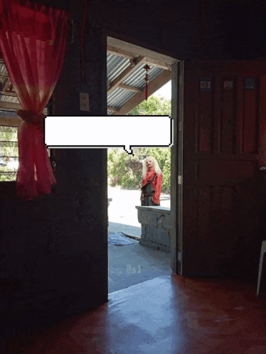 an open door with a speech bubble above it that says ' s1 '