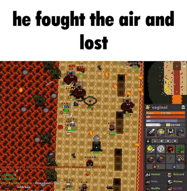 Rotmg Arcanuo GIF - Rotmg Arcanuo He Fought The Air GIFs