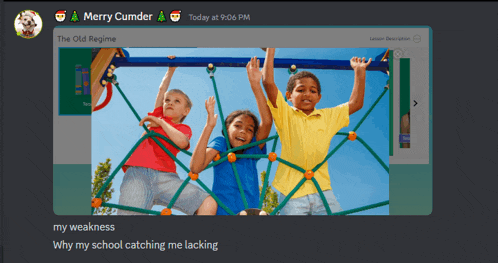a screenshot of merry cumder 's the old regime lesson description