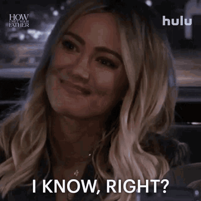 I Know Right Sophie GIF - I Know Right Sophie How I Met Your Father GIFs