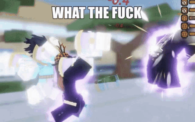 a screenshot of a video game with the words `` what the fuck '' written on the bottom .