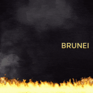 a black background with the words suara brunei written on it